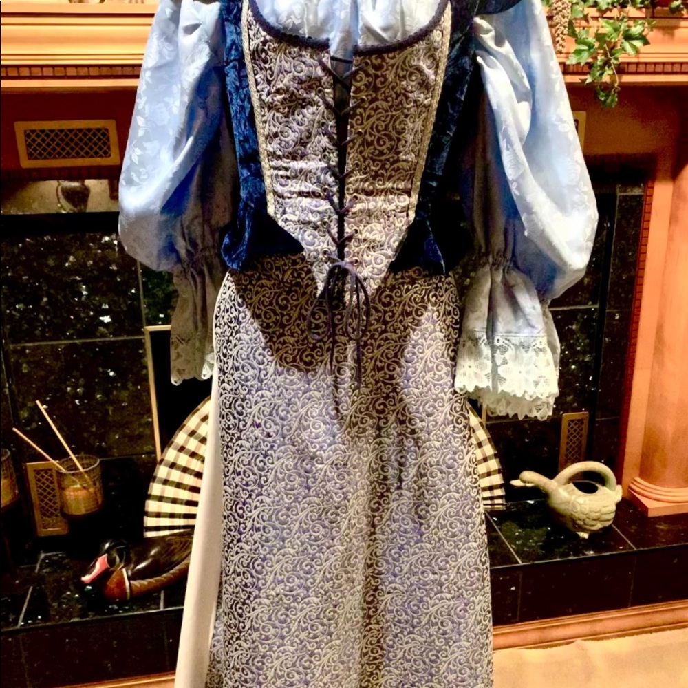 Renaissance dress created at Pleasant Prairie Renaissance fair.  3 pieces